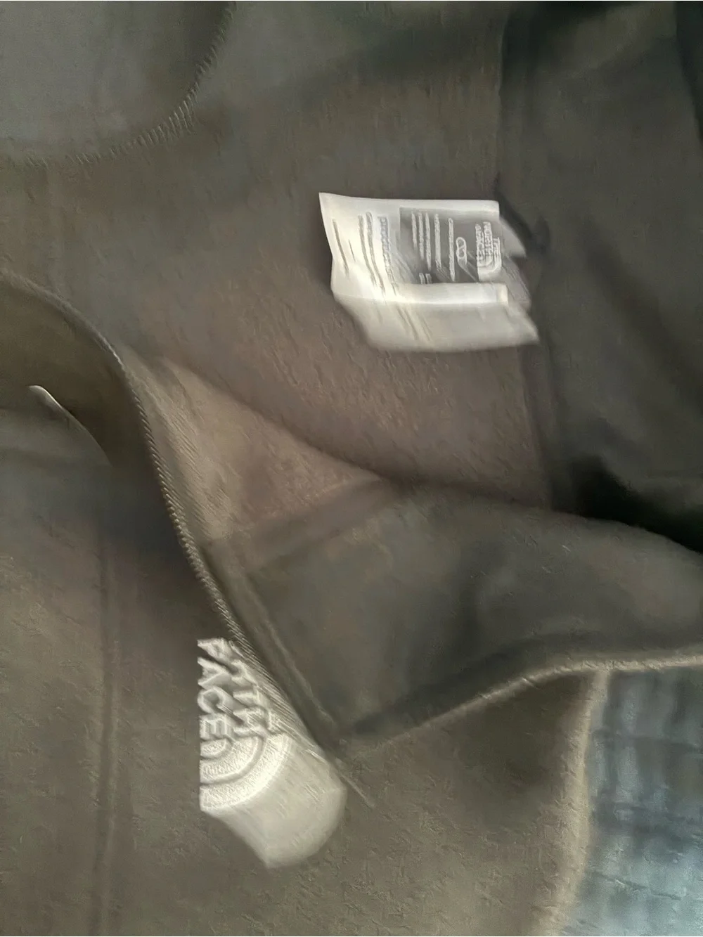 The North Face Black Fleece Jacket with Embroidered Logo